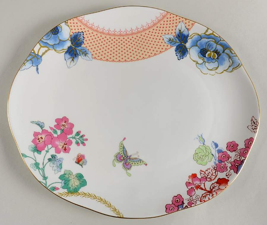 Butterfly Bloom 13" Oval Serving Platter by Wedgwood-1