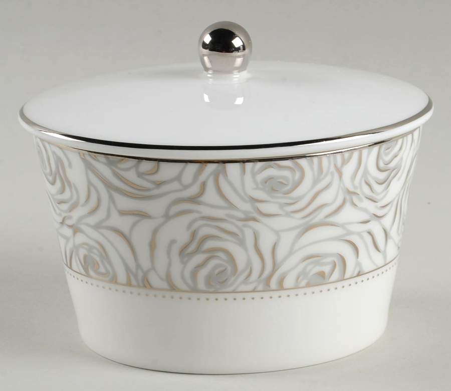 Sunday Rose Sugar Bowl & Lid by Waterford China-1
