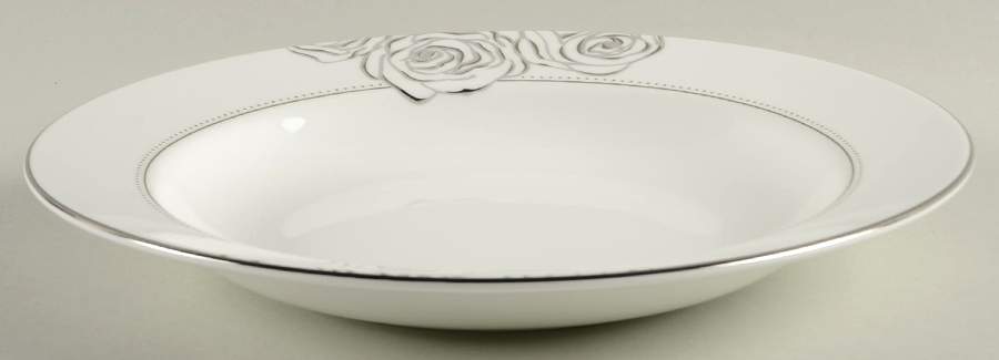 Sunday Rose Large Rim Soup Bowl by Waterford China-1