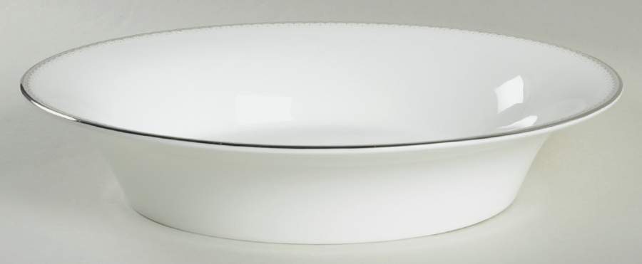 Dentelle 10" Oval Vegetable Bowl by Waterford China-1