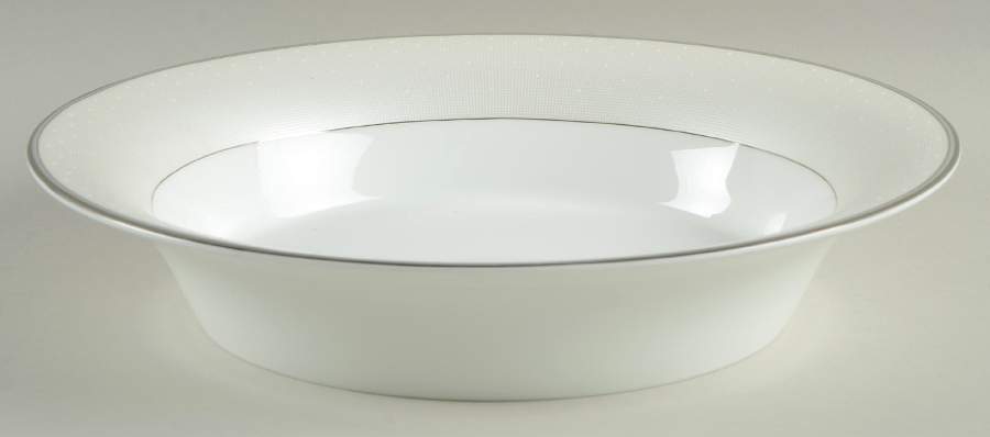 Pointe d'Esprit 10" Oval Vegetable Bowl by Waterford China-1