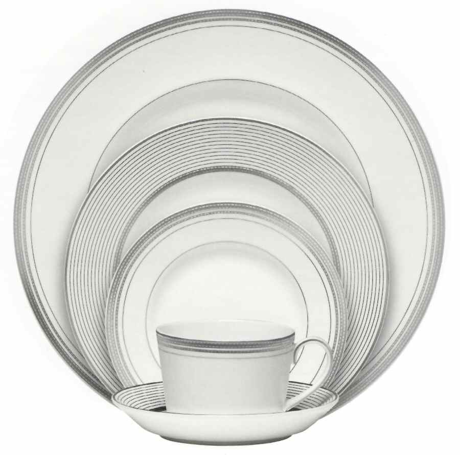 Platine Dinner Plate by Waterford China-1
