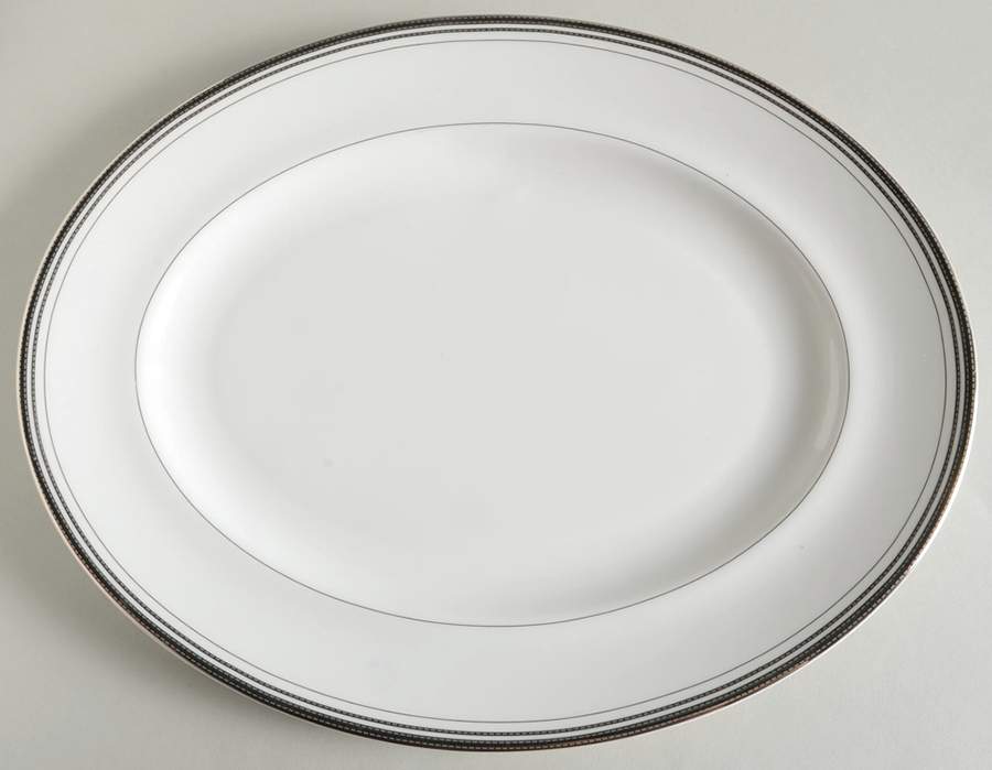 Platine 13" Oval Serving Platter by Waterford China-1
