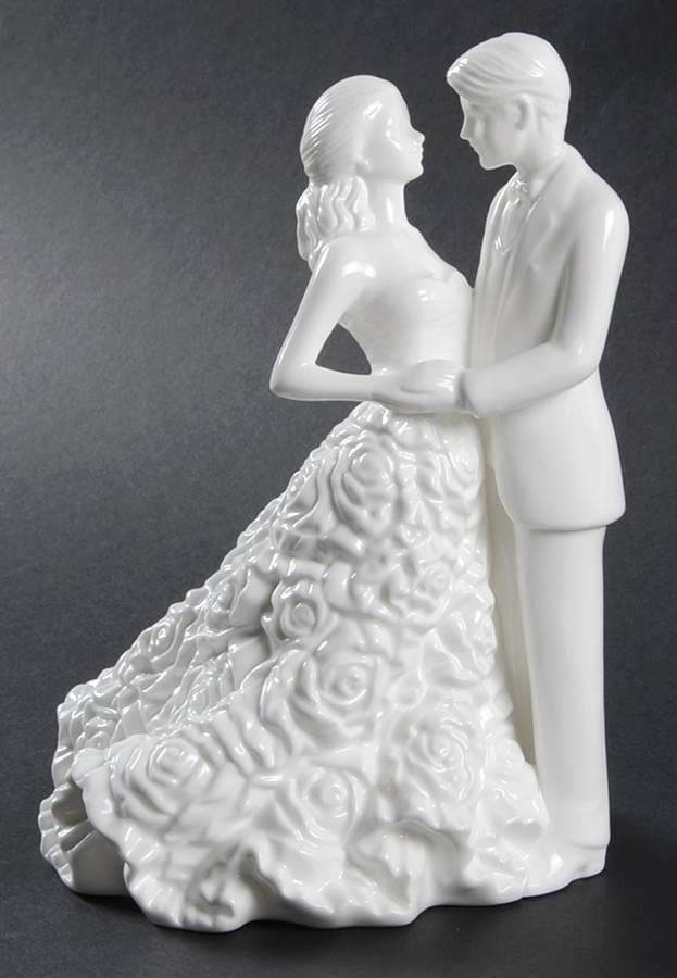 Modern Love Bride and Groom Cake Topper by Waterford China-1