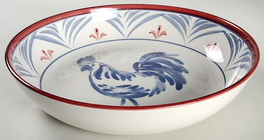 Country Rooster 12" Pasta Serving Bowl by Williams-Sonoma-1