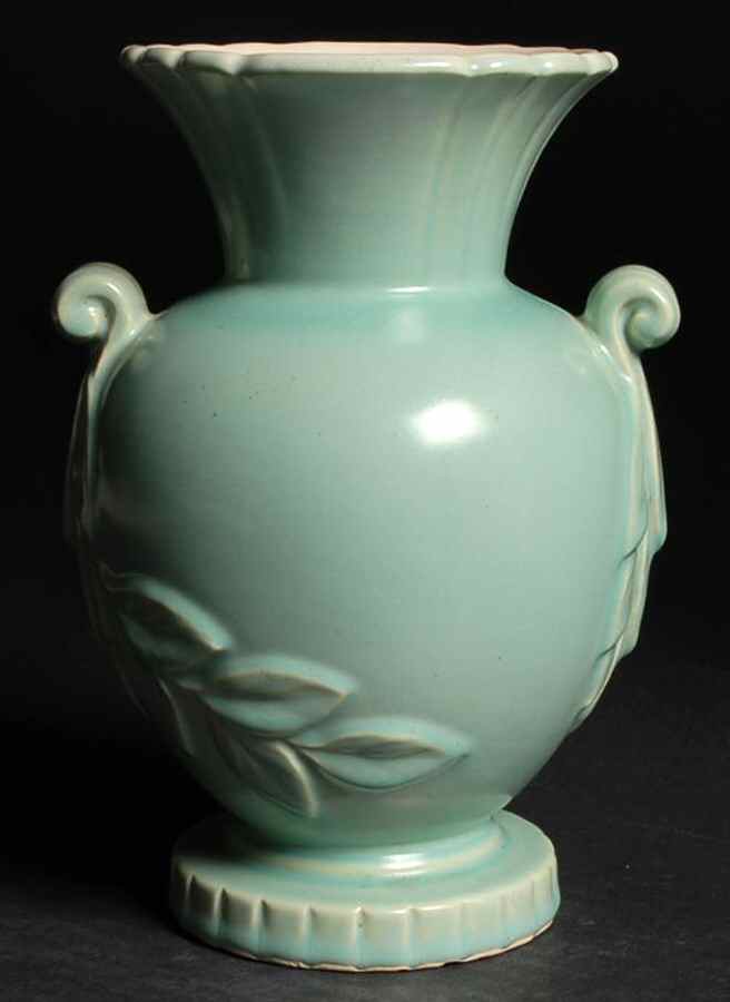 Raydance Green 7" Vase by Weller-1