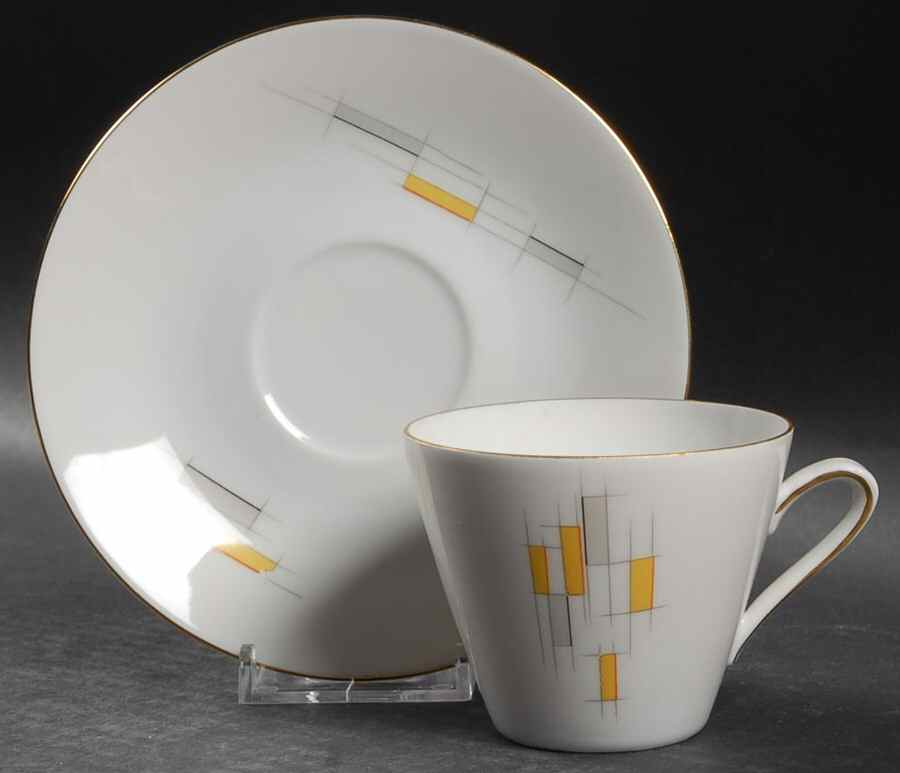 WIG1194 Flat Cup & Saucer Set by Winterling - Bavaria-1
