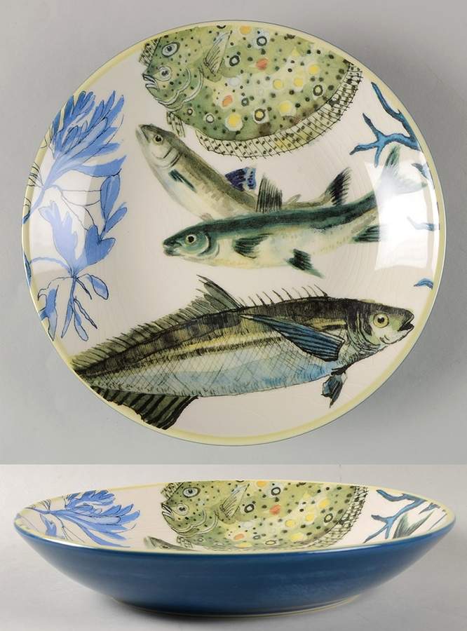 Poisson 9" Individual Pasta Bowl by Williams-Sonoma-1