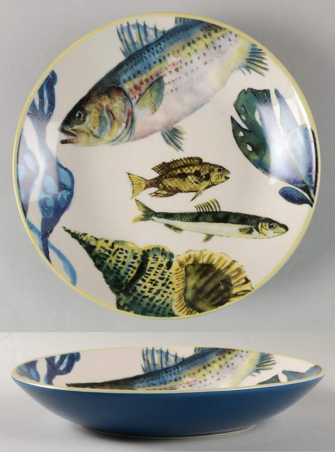 Poisson 9" Individual Pasta Bowl by Williams-Sonoma-1