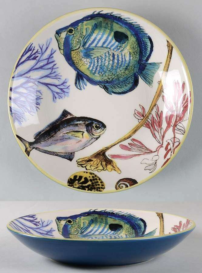 Poisson 9" Individual Pasta Bowl by Williams-Sonoma-1
