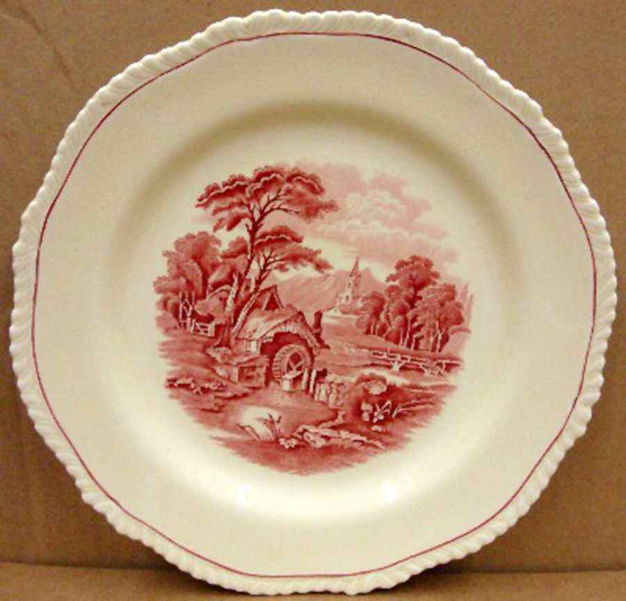 The Grenville Pink Dinner Plate by Wood & Sons-1