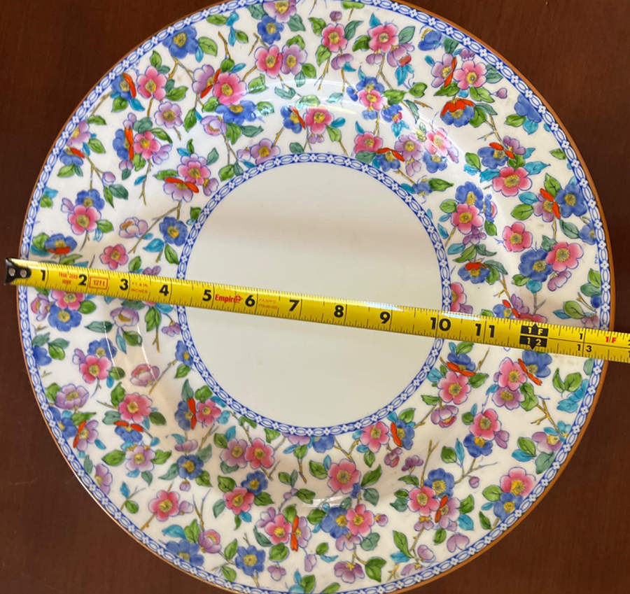 Freya Blue-Pink 13" Chop Plate (Round Platter) by Wedgwood-1