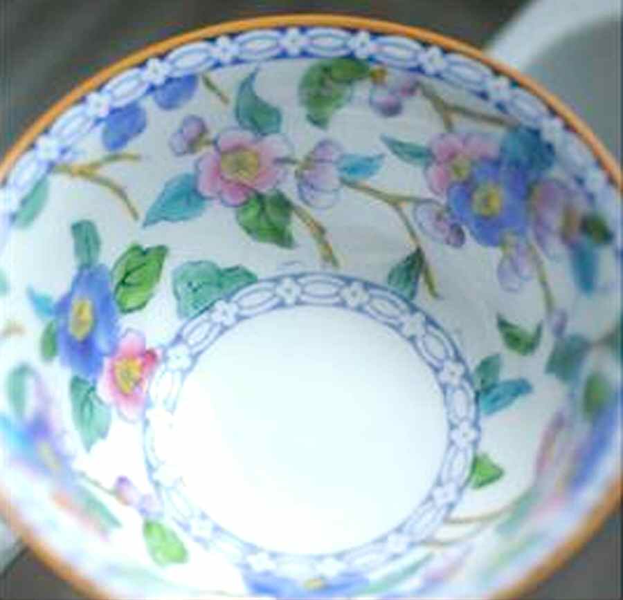 Freya Blue-Pink Footed Cup by Wedgwood-1