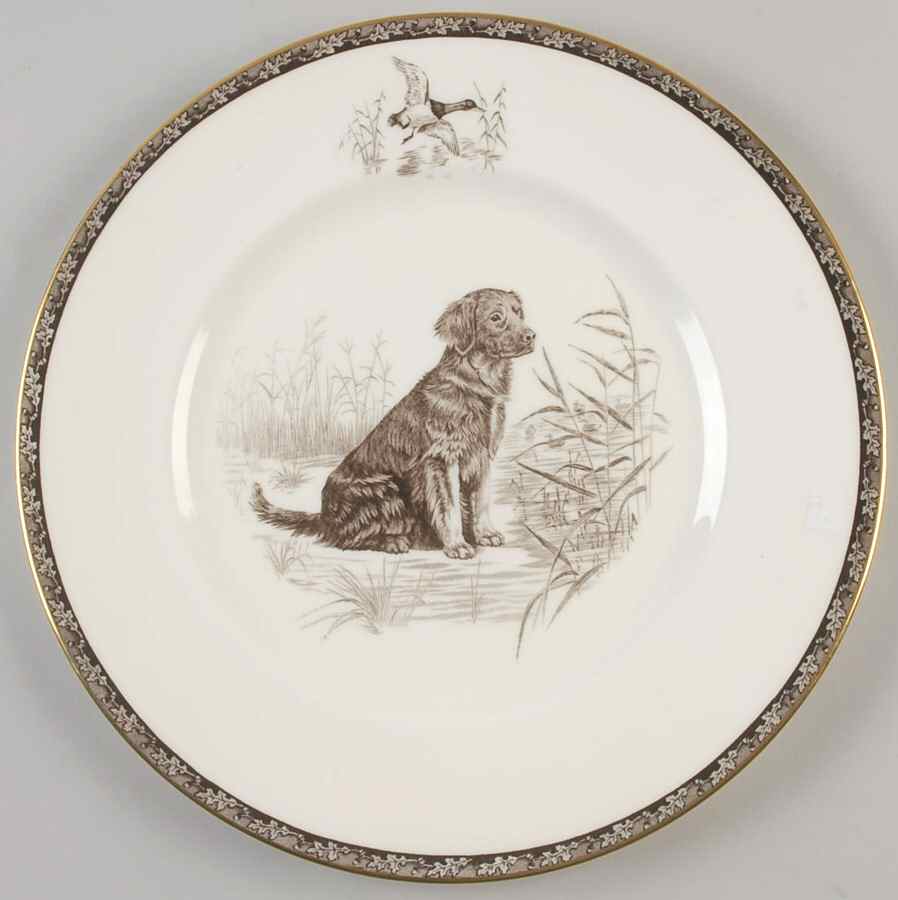 American Sporting Dog Plates, The (Bone) Dinner Plate by Wedgwood-1