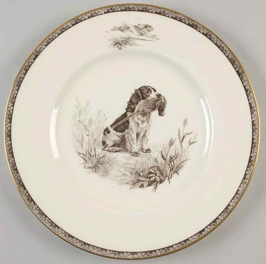 American Sporting Dog Plates, The (Bone) Dinner Plate by Wedgwood-1