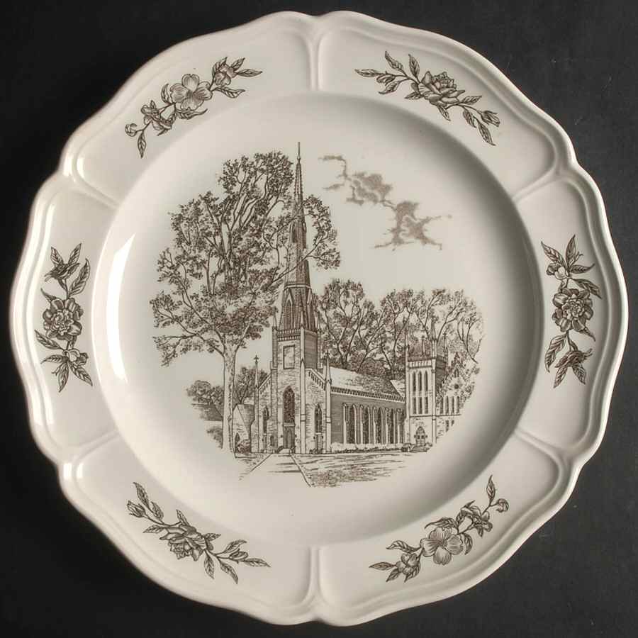 First Presbyterian Chuch Dinner Plate by Wedgwood-1