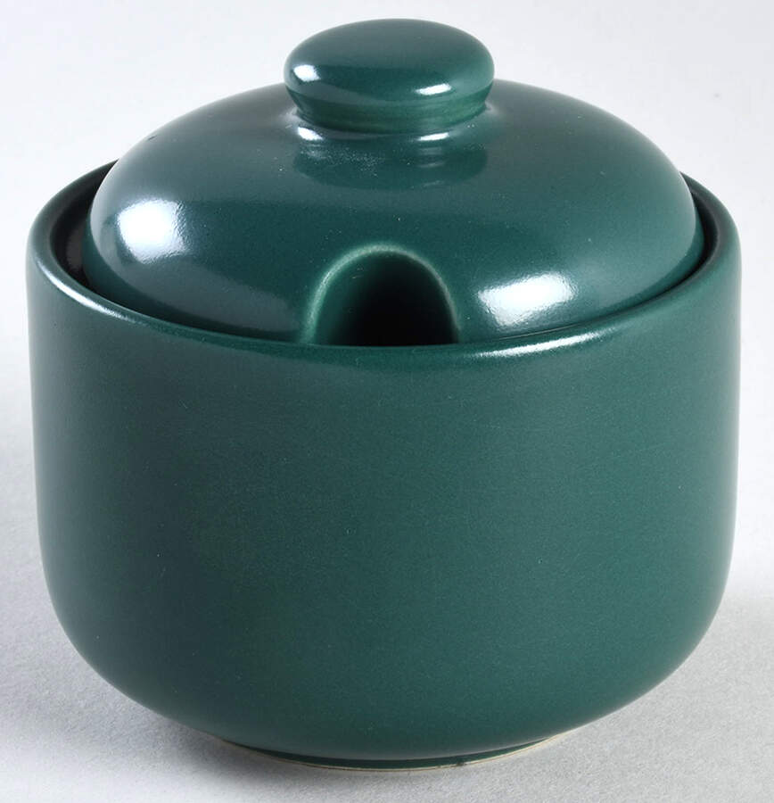 Lifestyle Hunter Green (Matte) Sugar Bowl & Lid by Waechtersbach-1