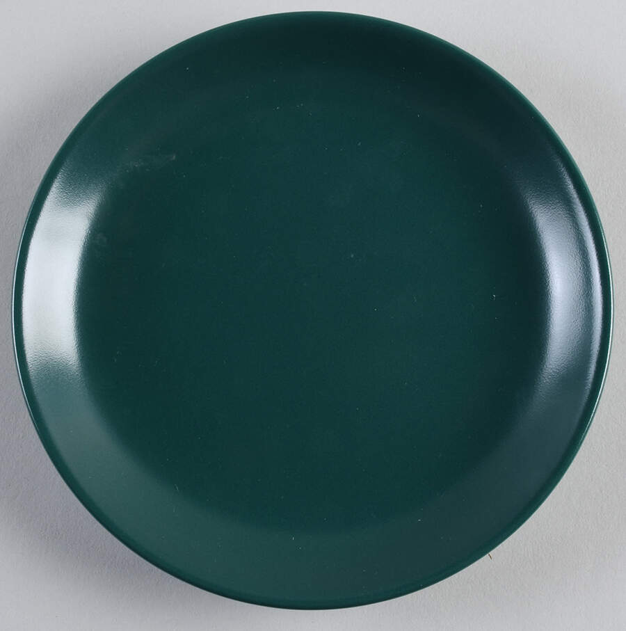 Lifestyle Hunter Green (Matte) Coupe Salad Plate by Waechtersbach-1