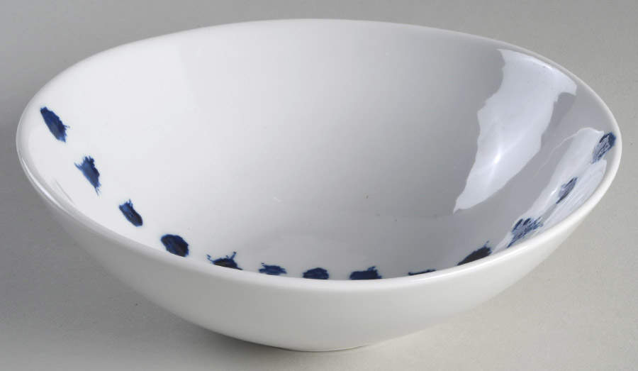 Blue Splatter Soup/Cereal Bowl by West Elm-1