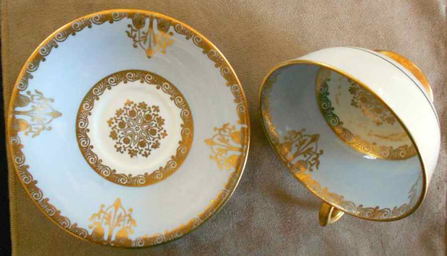 195-60 Footed Cup & Saucer Set by Windsor (England)-1