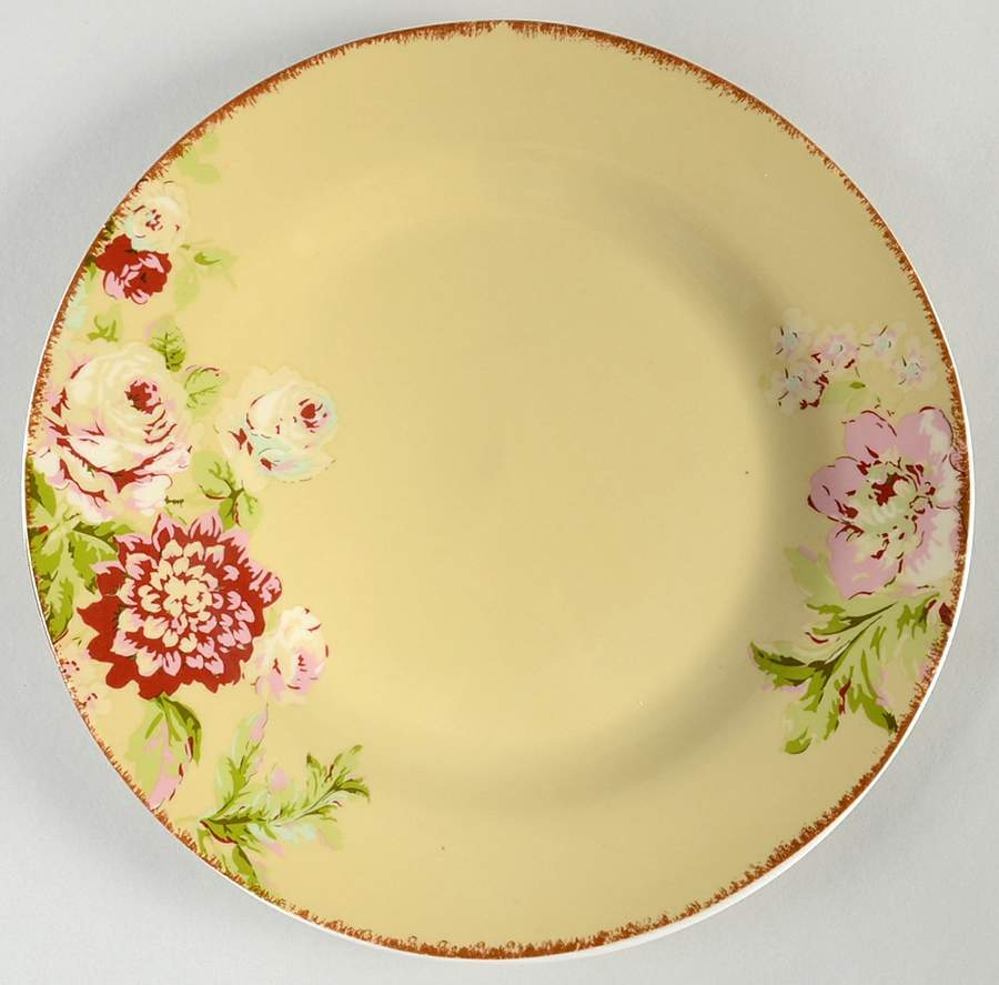 Tea Dance Creme Fraiche Dinner Plate by Waverly-1