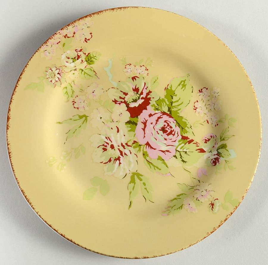 Tea Dance Creme Fraiche Salad Plate by Waverly-1