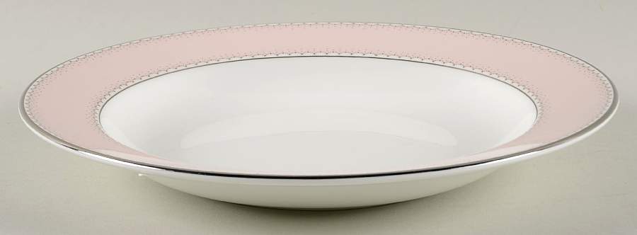 Dentelle Blush Large Rim Soup Bowl by Waterford China-1