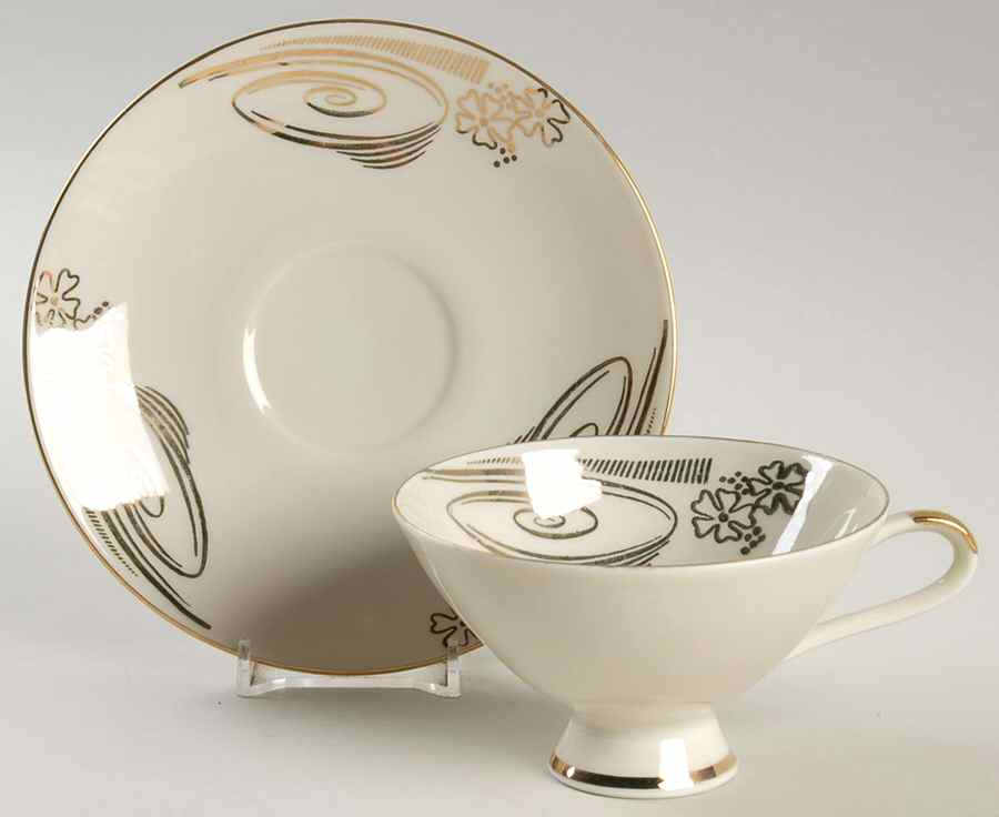 WIG1235 Footed Cup & Saucer Set by Winterling - Bavaria-1