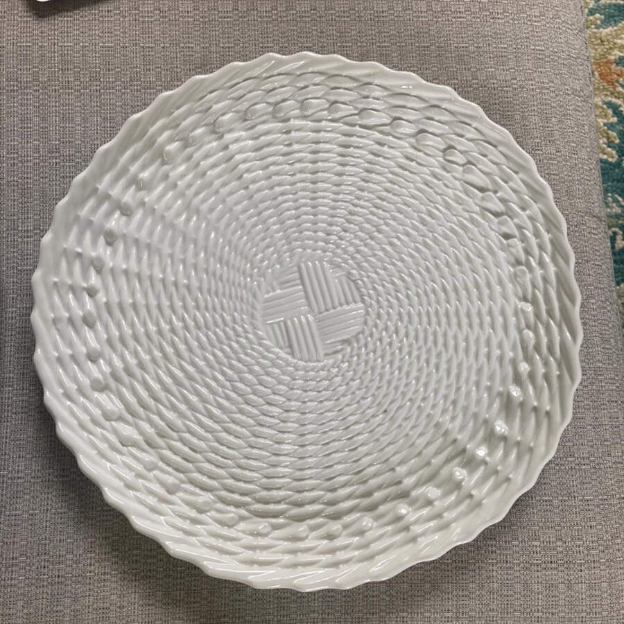 Woven Ceramic Service Plate (Charger) by Williams-Sonoma-1