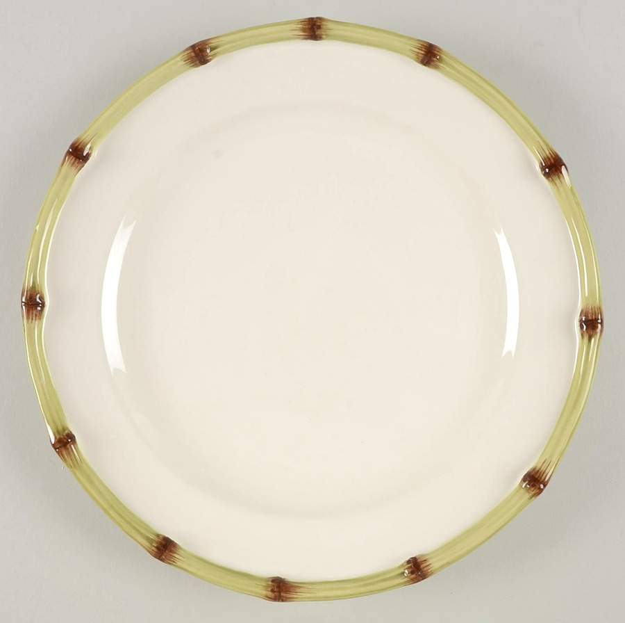 Bamboo Green (Brown Edge) Dinner Plate by Williams-Sonoma-1