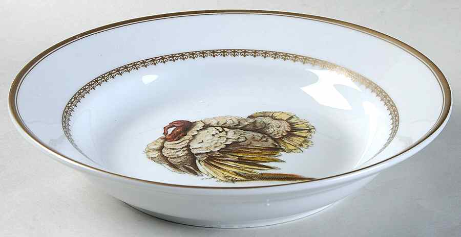 Estate Turkey Large Rim Soup Bowl by Williams-Sonoma-1