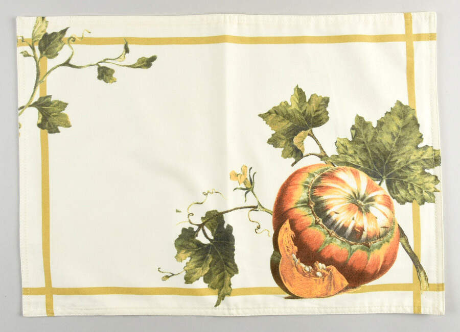 Botanical Pumpkin Cloth Placemat by Williams-Sonoma-1