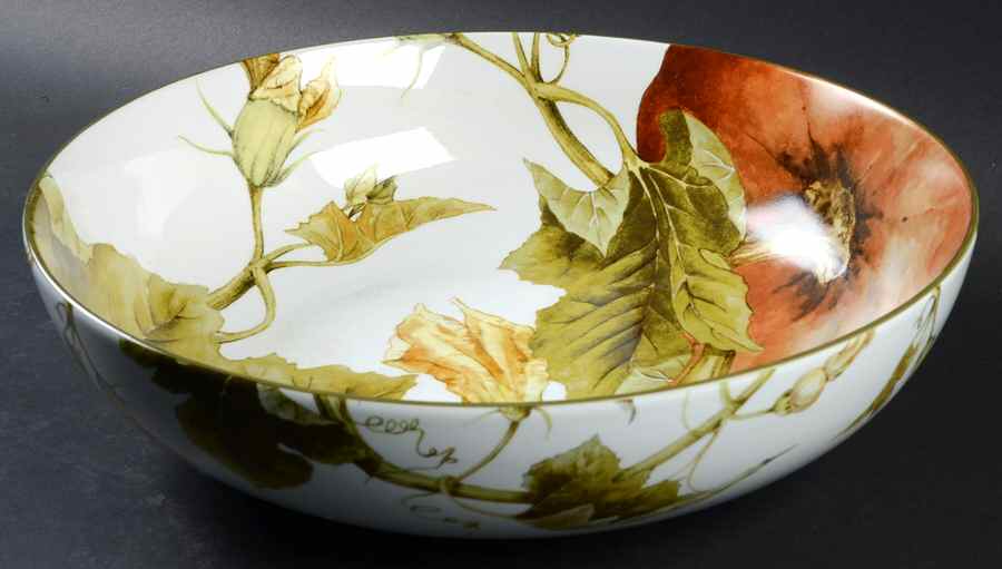 Botanical Pumpkin 13" Round Serving Bowl by Williams-Sonoma-1