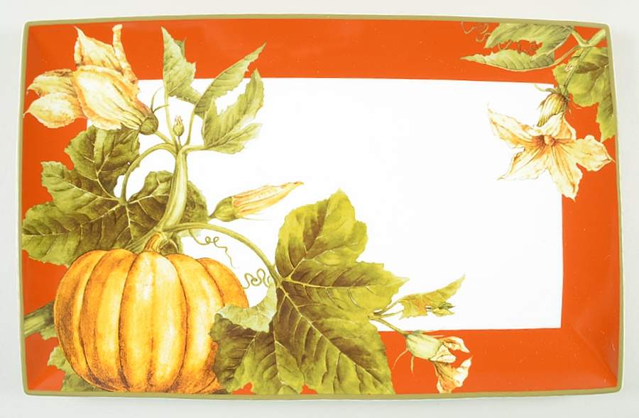 Botanical Pumpkin 16" Rectangular Serving Platter by Williams-Sonoma-1