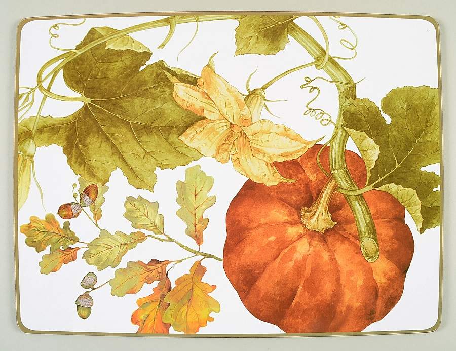 Botanical Pumpkin Corkboard Placemat by Williams-Sonoma-1