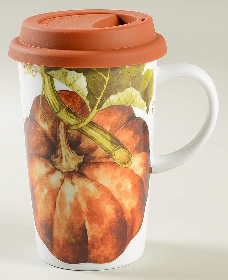 Botanical Pumpkin Travel Mug & Silicone Lid by Williams-Sonoma-1
