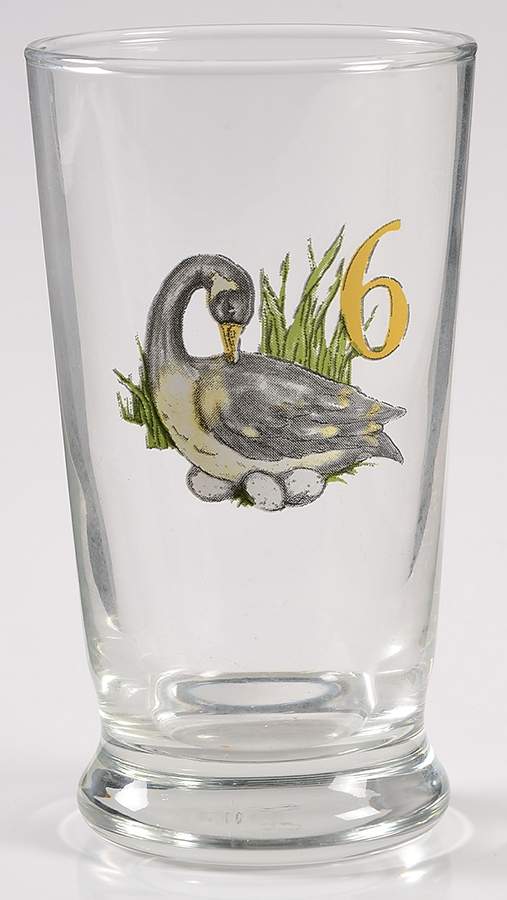 12 Days of Christmas (Gold Numbers, Coupe Shape) 8 Oz Glassware Tumbler by Williams-Sonoma-1