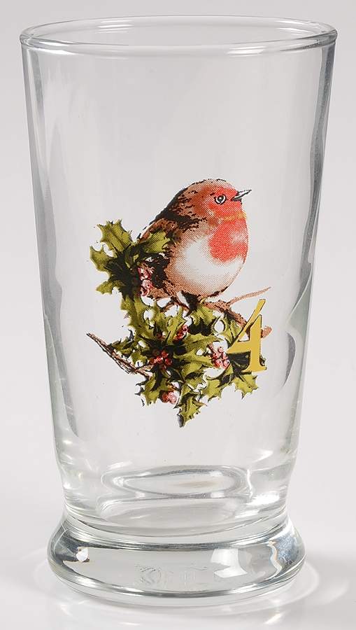 12 Days of Christmas (Gold Numbers, Coupe Shape) 8 Oz Glassware Tumbler by Williams-Sonoma-1
