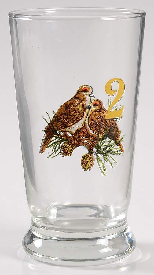 12 Days of Christmas (Gold Numbers, Coupe Shape) 8 Oz Glassware Tumbler by Williams-Sonoma-1