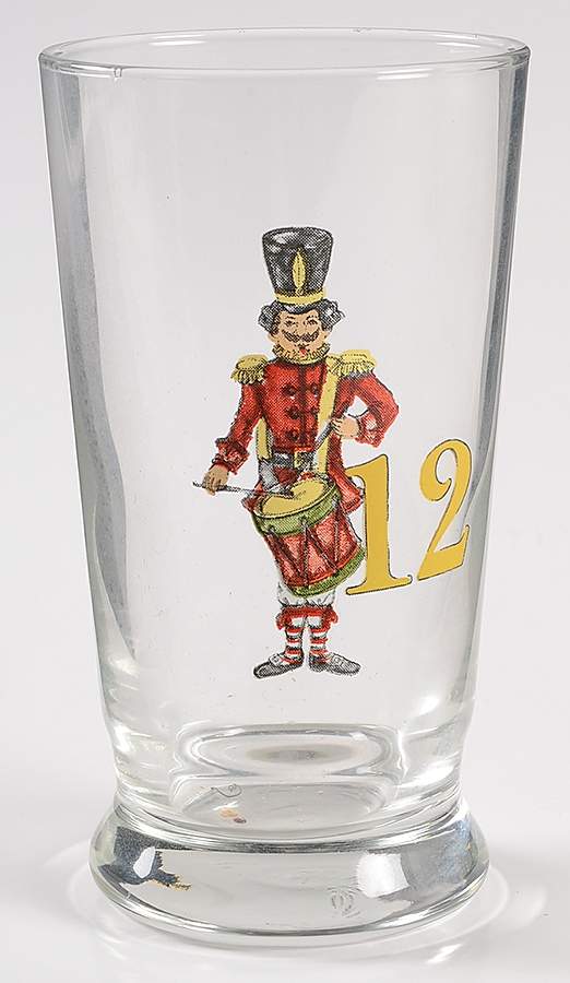 12 Days of Christmas (Gold Numbers, Coupe Shape) 8 Oz Glassware Tumbler by Williams-Sonoma-1