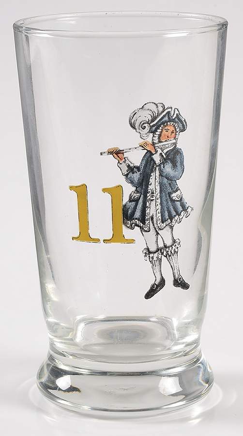 12 Days of Christmas (Gold Numbers, Coupe Shape) 8 Oz Glassware Tumbler by Williams-Sonoma-1