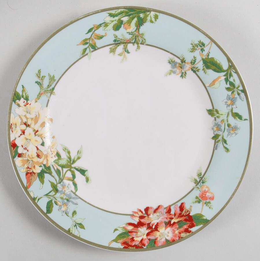 Fawn Hill Blue Dinner Plate by Waverly-1