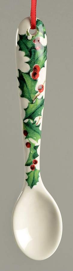 Vintage Christmas Postcard Spoon-Teaspoon/Ceramic by Williams-Sonoma-1