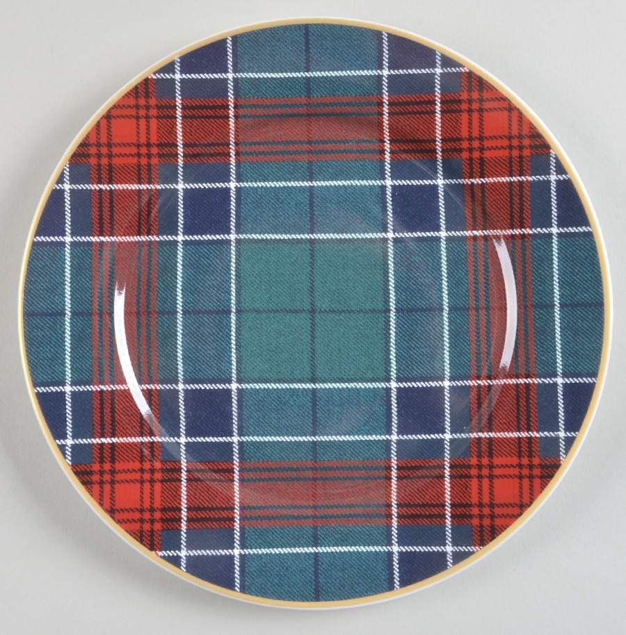 Tartan Plaid Salad Plate by Williams-Sonoma-1