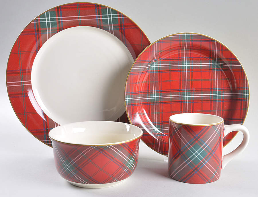 Tartan Plaid 4 Piece Place Setting by Williams-Sonoma-1
