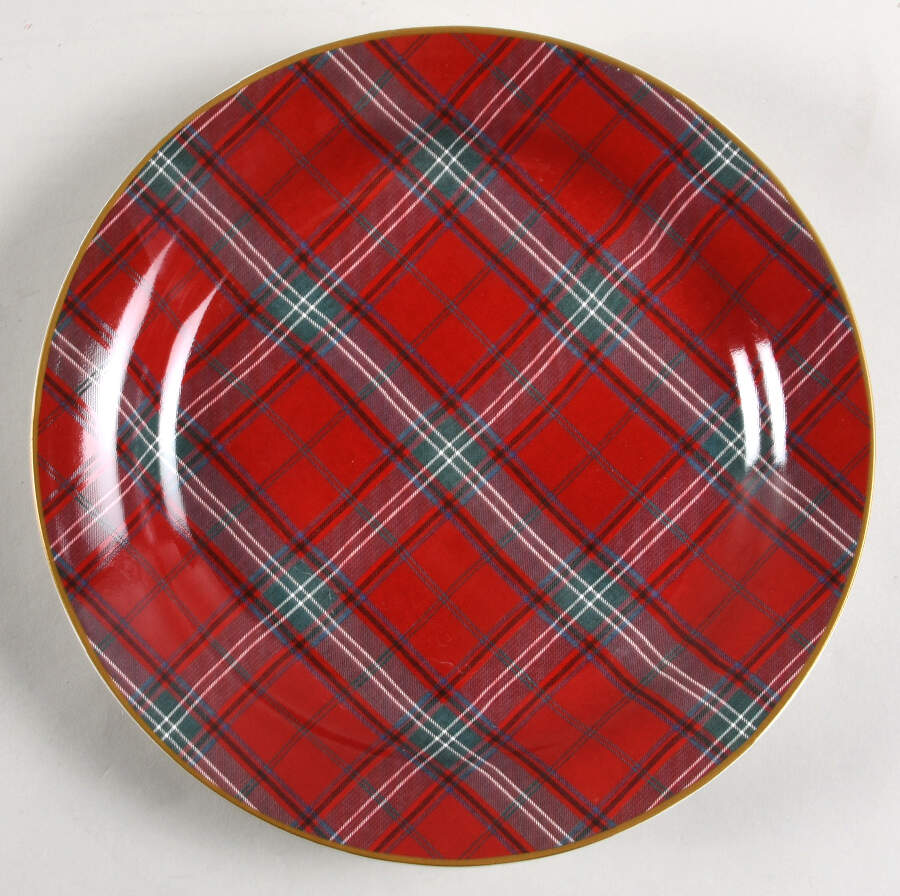 Tartan Plaid Salad Plate by Williams-Sonoma-1