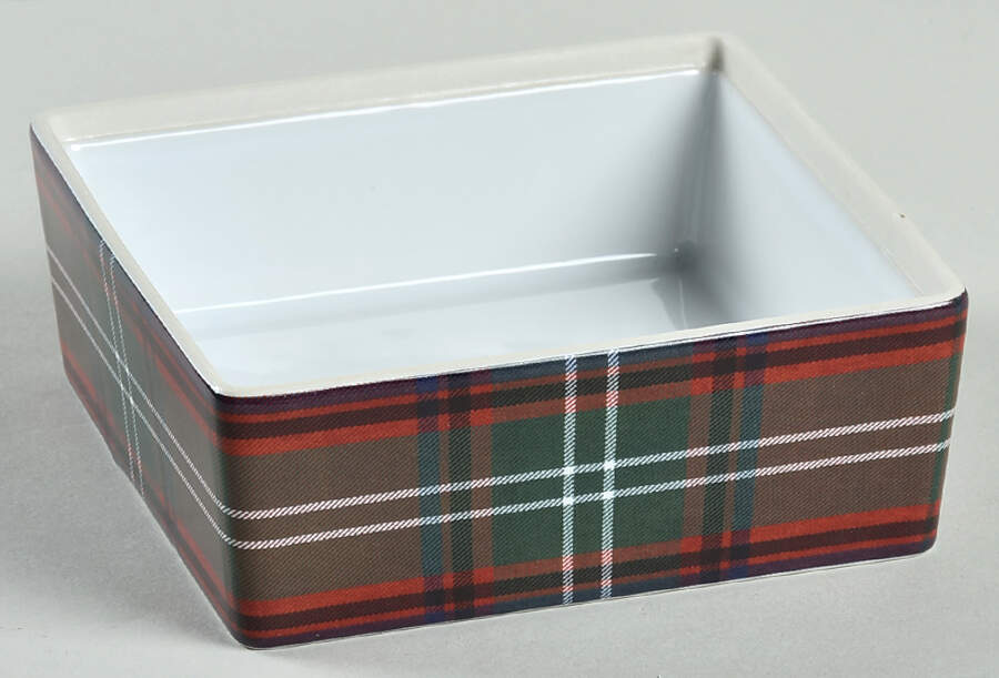 Tartan Plaid 5" Square Box-No Lid by Williams-Sonoma-1
