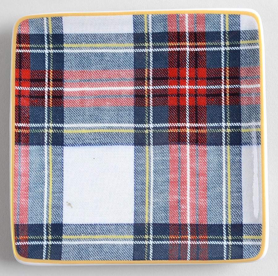 Tartan Plaid Square Appetizer Plate by Williams-Sonoma-1