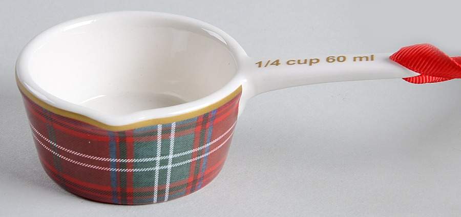 Tartan Plaid 1/4 Cup Measuring Cup with Spout by Williams-Sonoma-1