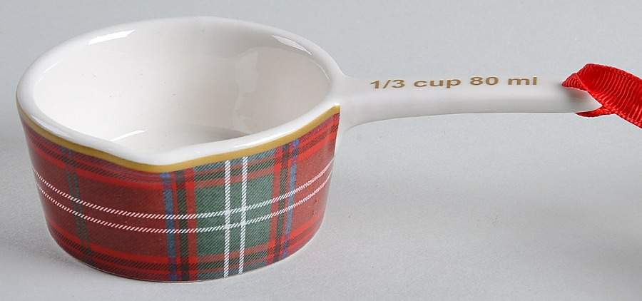 Tartan Plaid 1/3 Cup Measuring Cup with Spout by Williams-Sonoma-1
